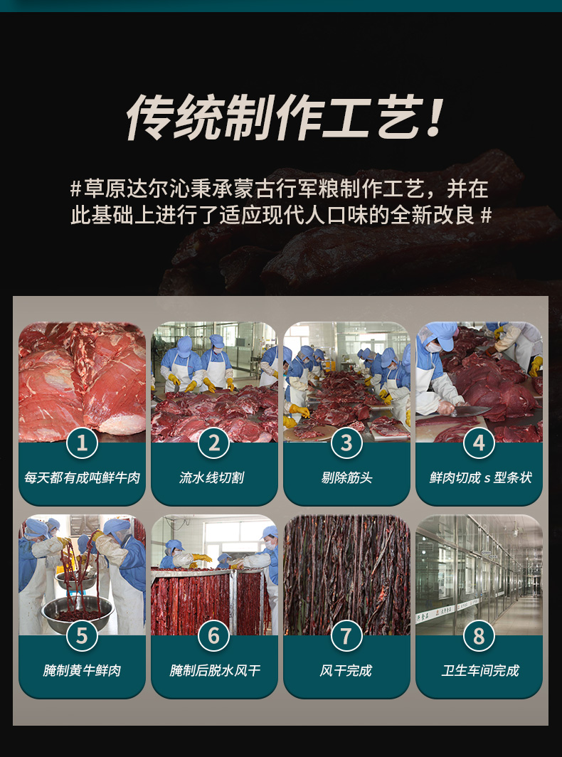 自制原味牛肉干图片